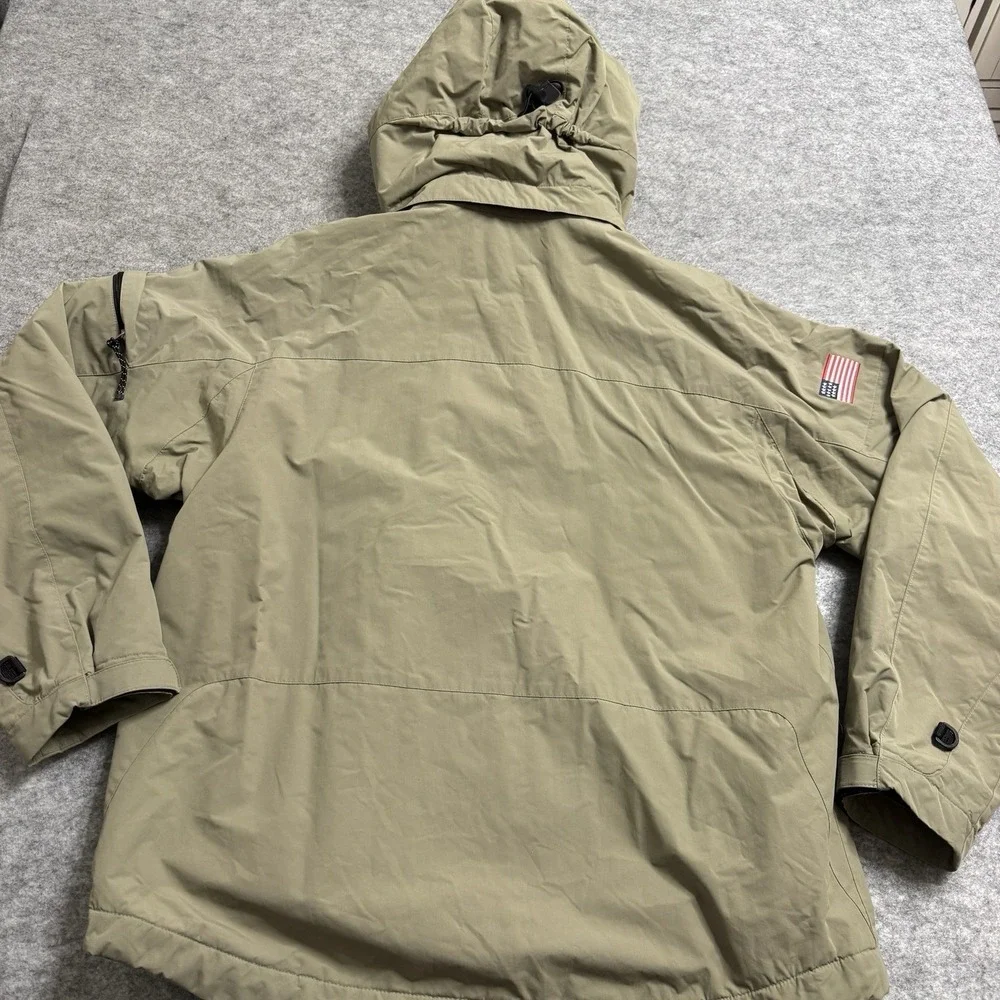 Polo Sport Ralph Lauren Vintage Jacket USA Flag‎ Beige Hooded L